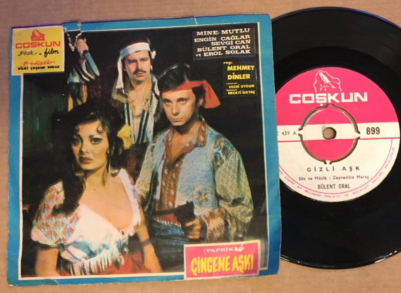 BÜLENT ORAL - GİZLİ AŞK / AĞLAMA DEĞMEZ HAYAT BU GÖZYAŞLARINA 7'' 45 DEVİR YEŞİLÇAM