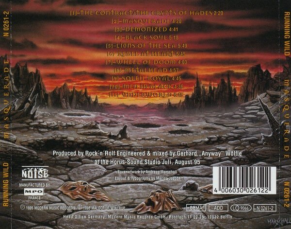 RUNNING WILD - MASQUERADE (1995) - CD 2.EL