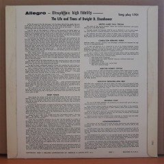 THE LIFE AND TIMES OF DWIGHT D. EISENHOWER Narrated by HENRY FONDA (1956) - LP 2.EL PLAK