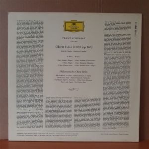 SCHUBERT: OKTETT F-DUR D.803 / PHILHARMONISCHES OKTETT BERLIN (1965) - LP 2.EL PLAK