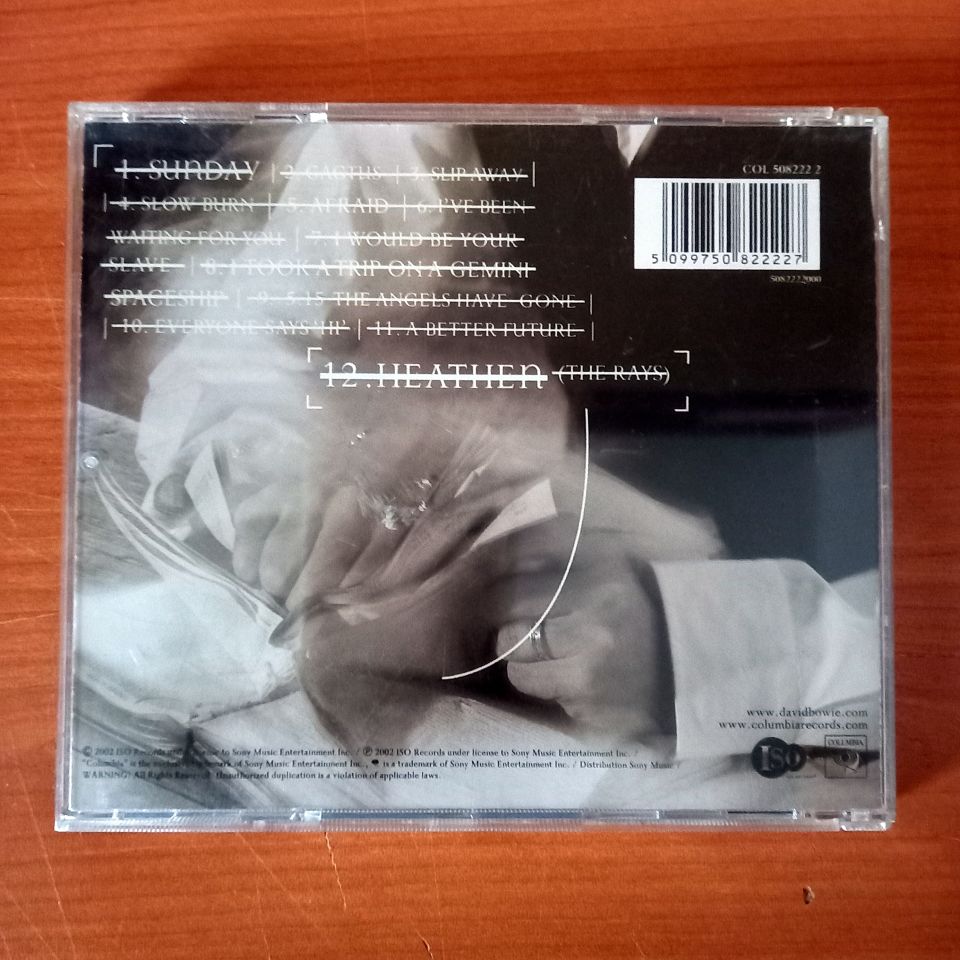 DAVID BOWIE – HEATHEN (2002) - CD 2.EL