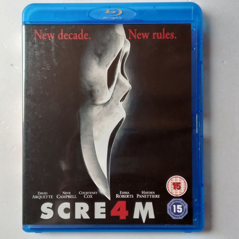 SCREAM 4 - DAVID ARQUETTE, NEVE CAMPBELL, COURTENEY COX - BLU-RAY 2.EL