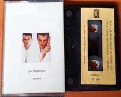 PET SHOP BOYS - PLEASE YELLOW CASSETTE MADE IN TURKEY ''USED'' PAPER LABEL