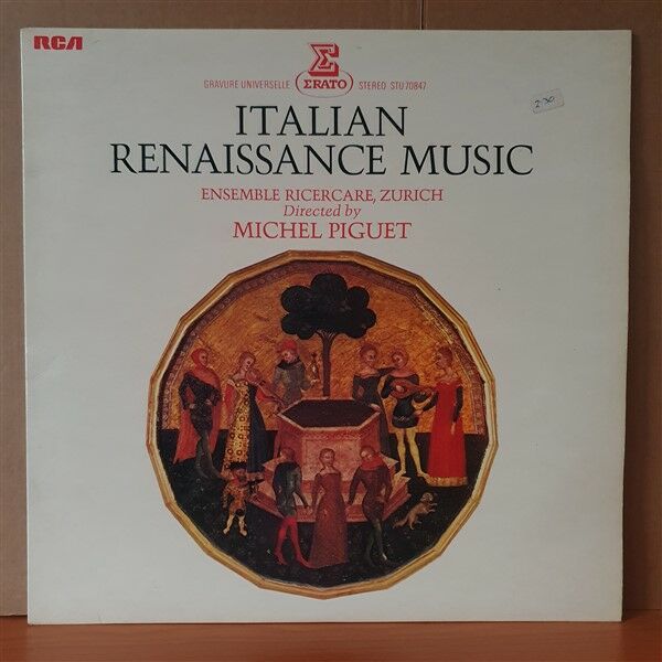 ITALIAN RENAISSANCE MUSIC / ENSEMBLE RICERCARE, ZURICH / MICHEL PIGUET (1974) - LP 2.EL PLAK