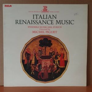 ITALIAN RENAISSANCE MUSIC / ENSEMBLE RICERCARE, ZURICH / MICHEL PIGUET (1974) - LP 2.EL PLAK