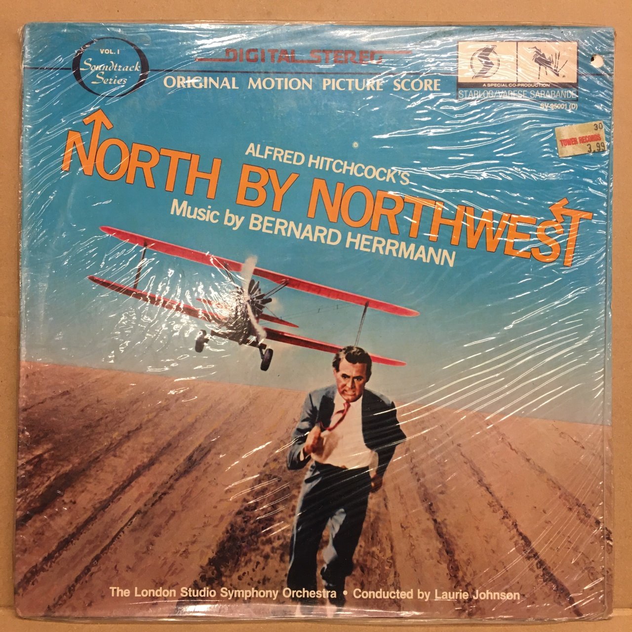 NORTH BY NORTHWEST SOUNDTRACK BERNARD HERRMANN 1980 SIFIR PLAK