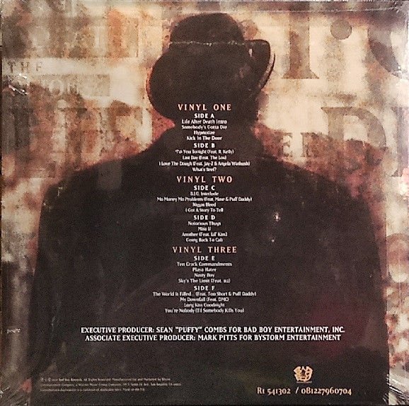 THE NOTORIOUS B.I.G. - LIFE AFTER DEATH (1997) - 3LP 2022 25TH ANNIVERSARY EDITION SIFIR PLAK