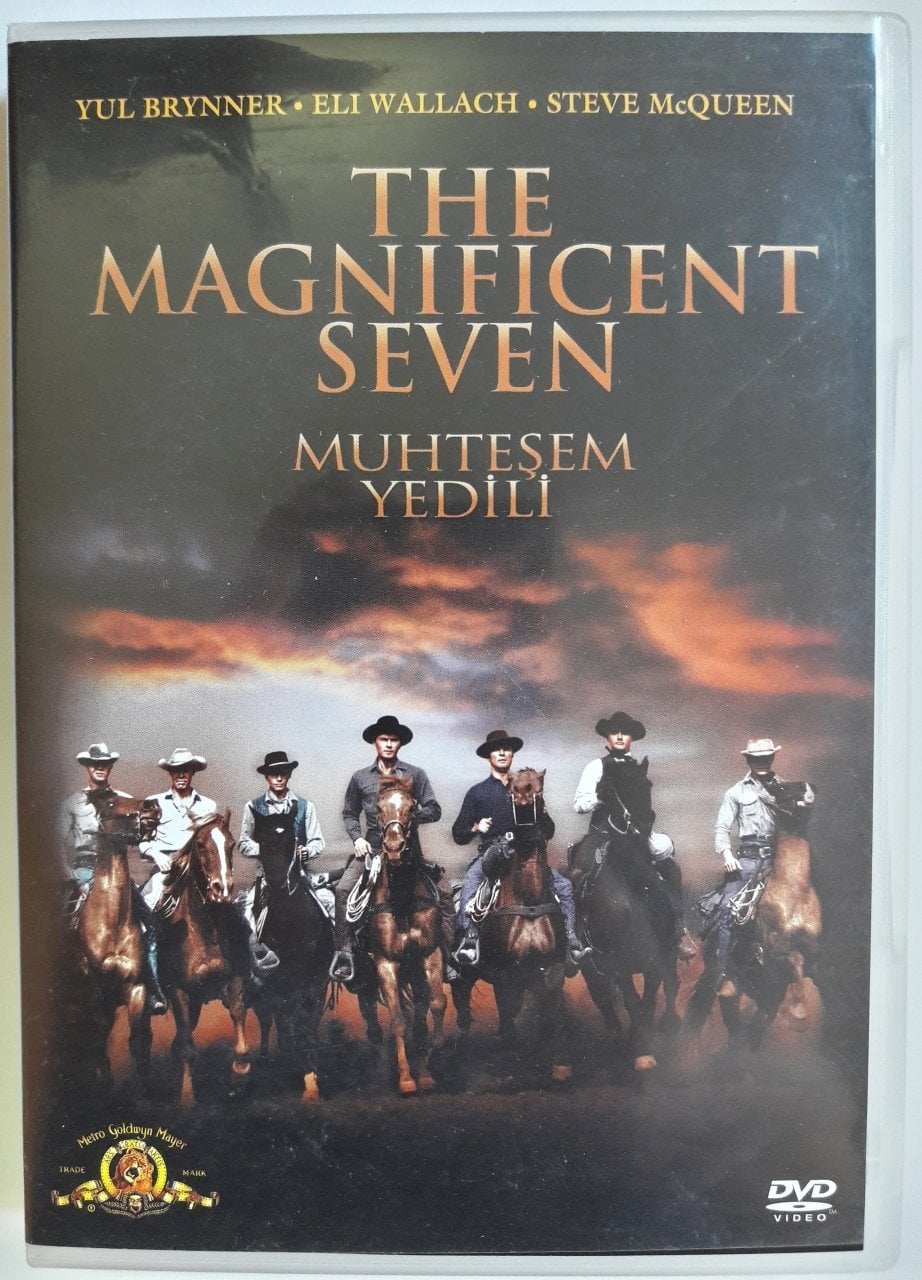 MUHTEŞEM YEDİLİ - THE MAGNIFICENT SEVEN - YUL BRYNNER - STEVE McQUEEN - ELI WALLACH - DVD 2.EL