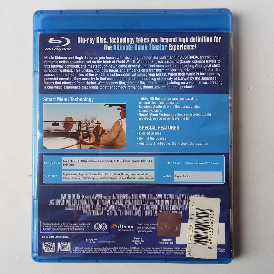 AUSTRALIA - NICOLE KIDMAN - HUGH JACKMAN - BLU-RAY 2.EL
