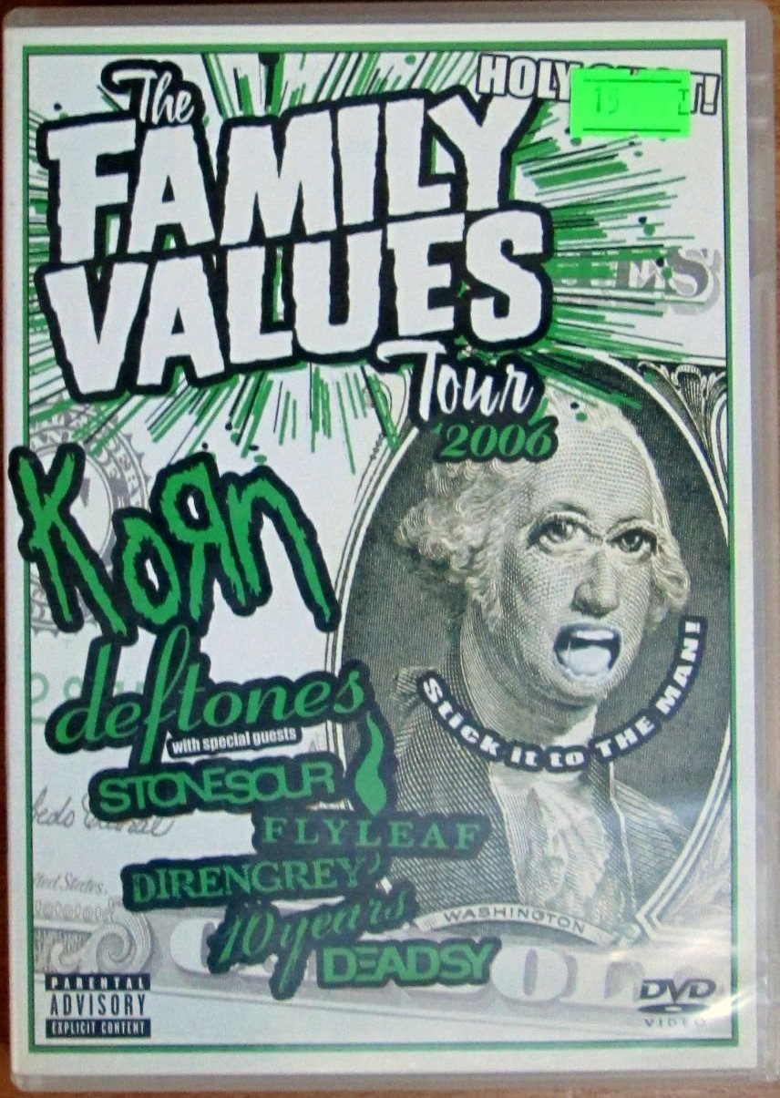THE FAMILY VALUES TOUR 2006 - KORN, DEFTONES, STONE SOUR... DVD 2.EL
