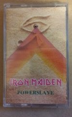 IRON MAIDEN POWERSLAVE CASSETTE MADE IN TURKEY BLUE LETTERS,BLUE BANDEROLE ''NEW''