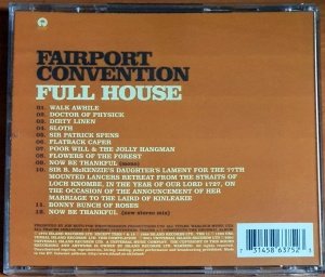 FAIRPORT CONVENTION - FULL HOUSE (1970) - CD 2001 REMASTERED REISSUE 2.EL