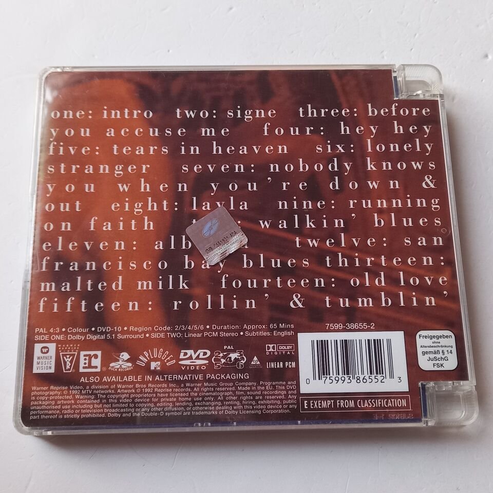 ERIC CLAPTON – UNPLUGGED (1992) - DVD SUPER JEWEL BOX 2.EL