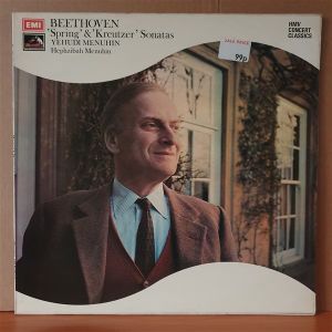BEETHOVEN: ''SPRING'' & ''KREUTZER'' SONATAS / YEHUDI MENUHIN, HEPHZIBAH MENUHIN - LP 2.EL PLAK