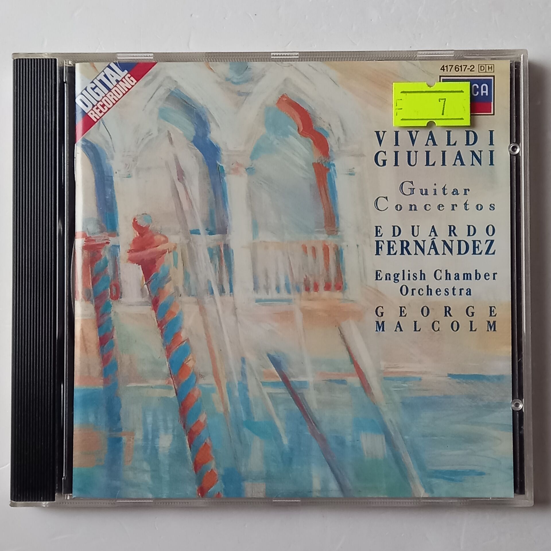 VIVALDI / GIULIANI: GUITAR CONCERTOS - EDUARDO FERNANDEZ, ENGLISH CHAMBER ORCHESTRA, GEORGE MALCOLM (1987)  - CD 2.EL