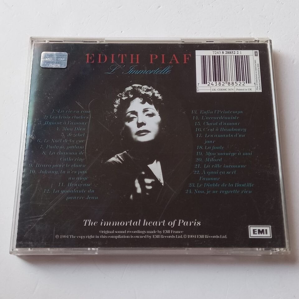 EDITH PIAF – L\'IMMORTELLE (1994) - CD 2.EL