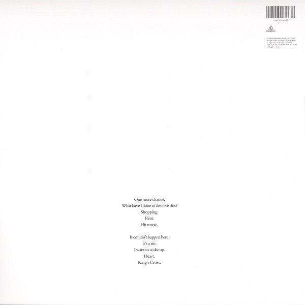 PET SHOP BOYS - ACTUALLY (1987) - LP 2018 180G SIFIR PLAK