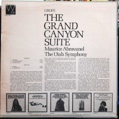 GROFE: THE GRAND CANYON SUITE, THE UTAH SYMPHONY, MAURICE ABRAVANEL (1972) - PLAK 2.EL