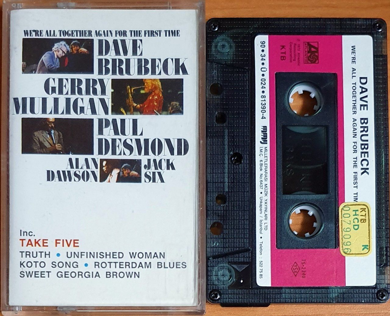 DAVE BRUBECK - WE'RE ALL TOGETHER AGAIN FOR THE FIRST TIME (1990) - KASET MMY 2.EL