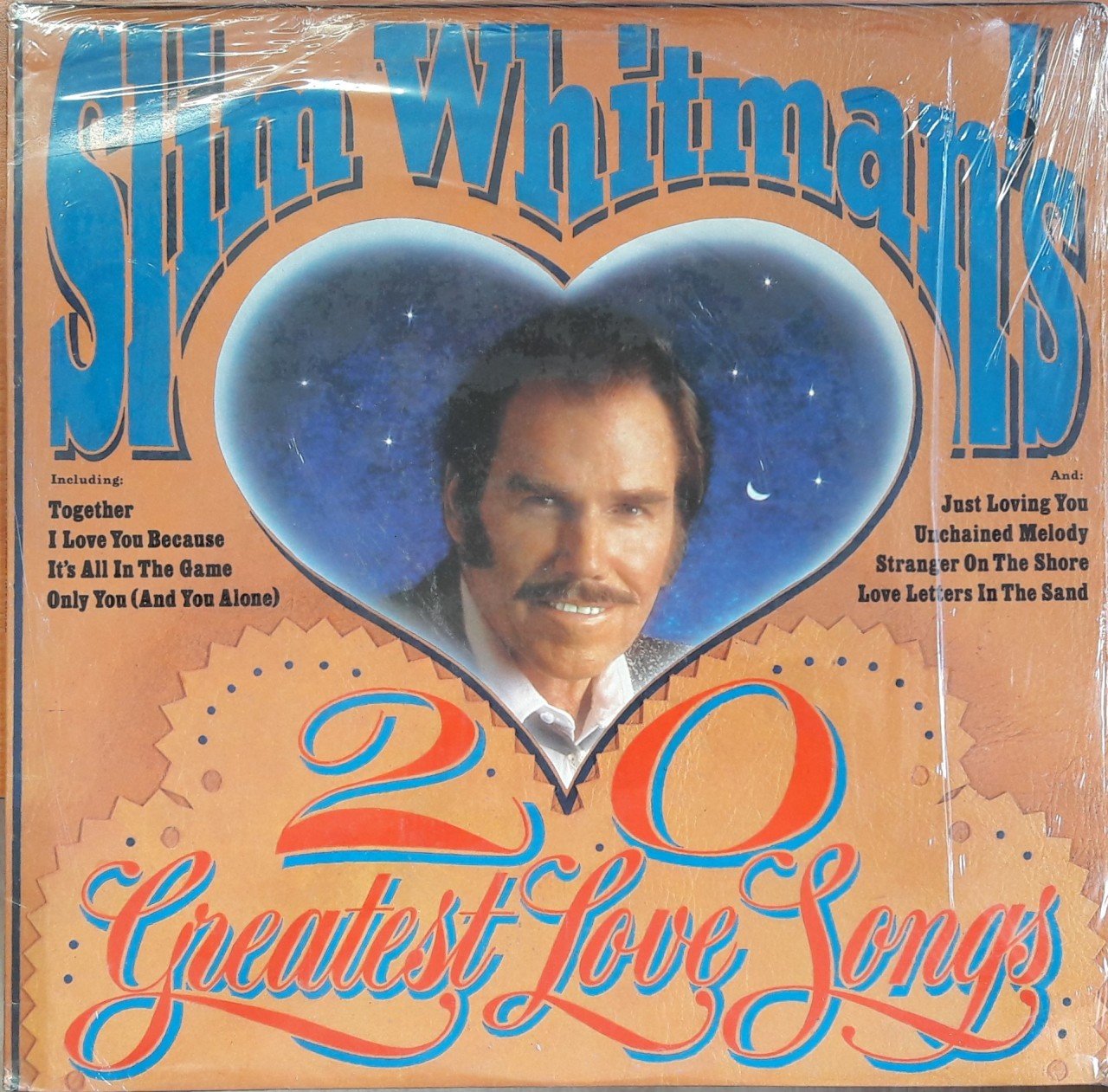 SLIM WHITMAN - 20 GREATEST LOVE SONGS (1971) - DÖNEM BASKISI SIFIR PLAK