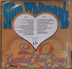 SLIM WHITMAN - 20 GREATEST LOVE SONGS (1971) - DÖNEM BASKISI SIFIR PLAK