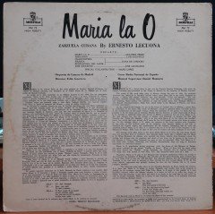 MARIA LA O - ZARZUELA CUBANA - PLAK 2.EL