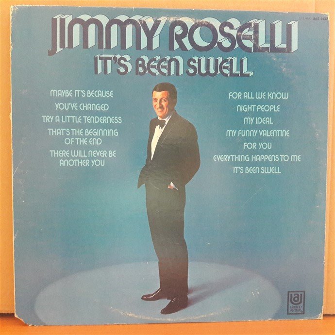 JIMMY ROSELLI - IT'S BEEN SWELL (1970) - LP 2.EL PLAK