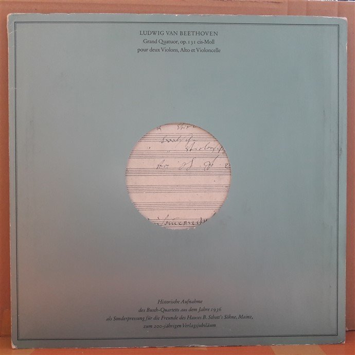 BEETHOVEN: GRAND QUATUOR POUR DEUX VIOLONS, ALTO  ET VIOLONCELLO - PLAK 2.EL