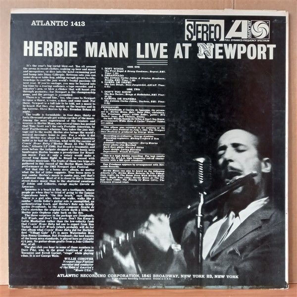 HERBIE MANN – LIVE AT NEWPORT (1963) - LP 2.EL PLAK
