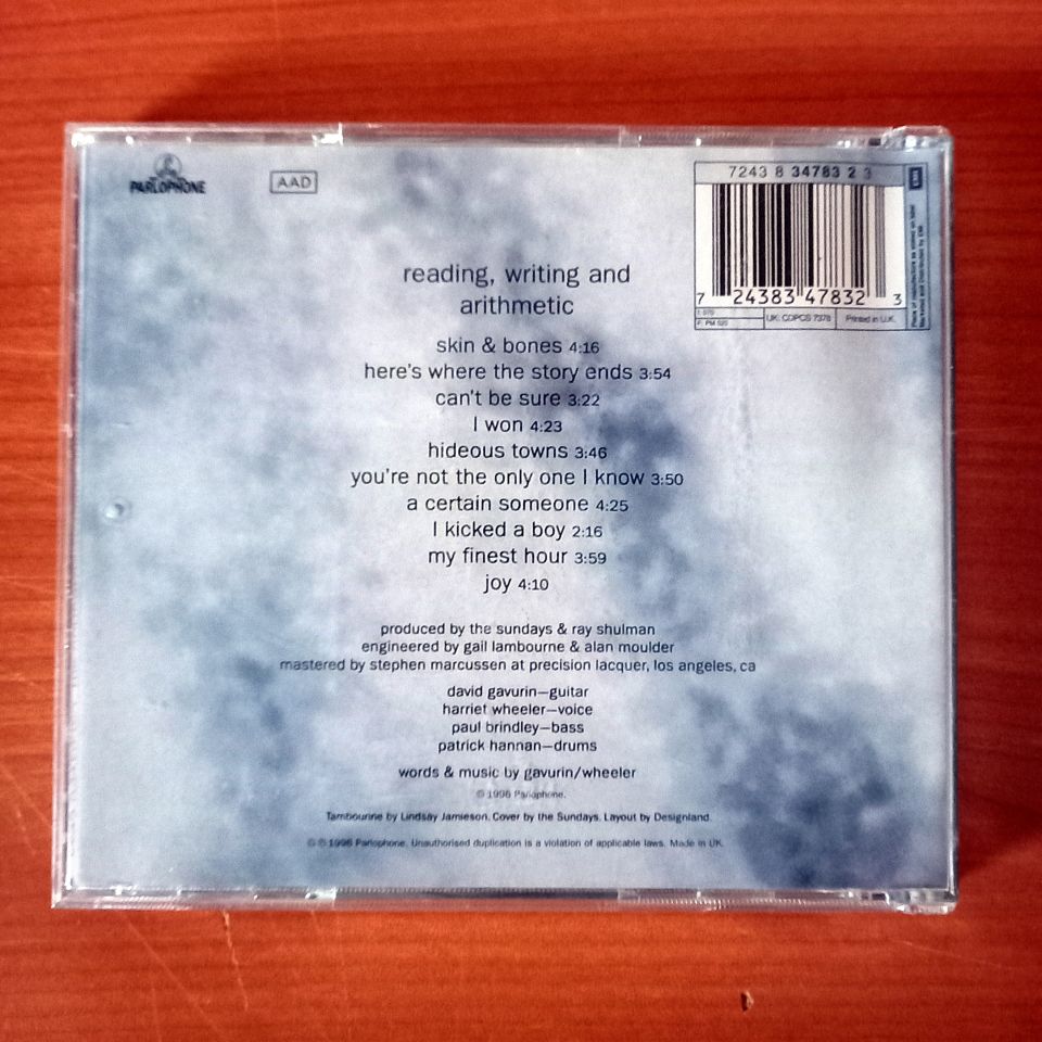 THE SUNDAYS – READING, WRITING AND ARITHMETIC (1996) - CD 2.EL