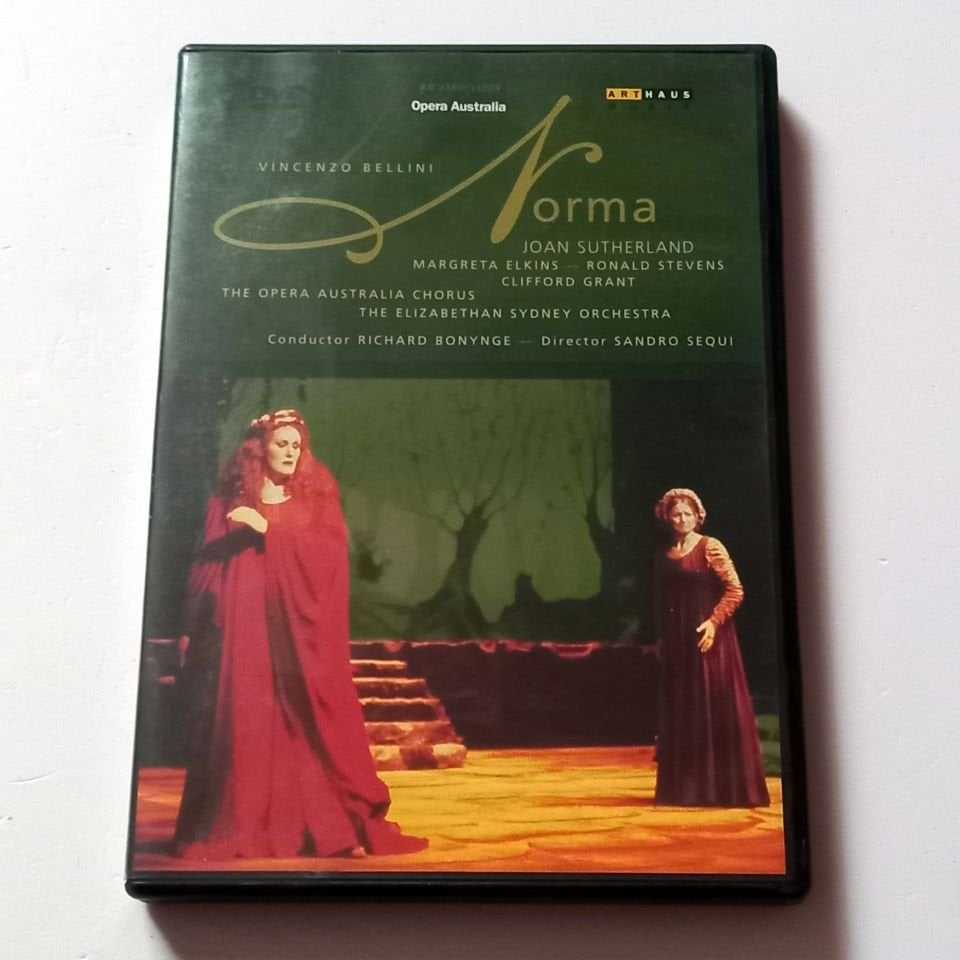 VINCENZO BELLINI - NORMA - JOAN SUTHERLAND, MARGRETA ELKINS - THE ELIZABETHAN SYDNEY ORCHESTRA, KOND.: RICHARD BONYNGE  - DVD 2.EL