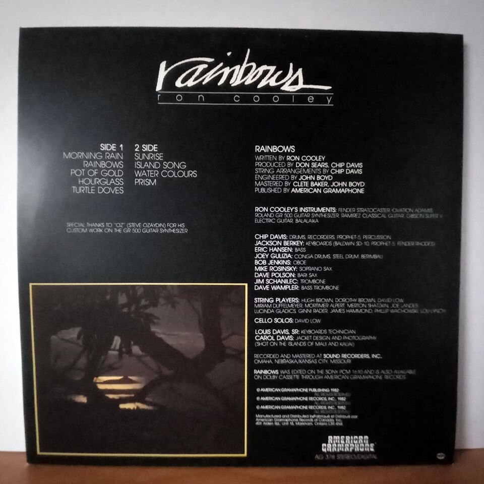RON COOLEY – RAINBOWS (1982) - LP 2.EL PLAK