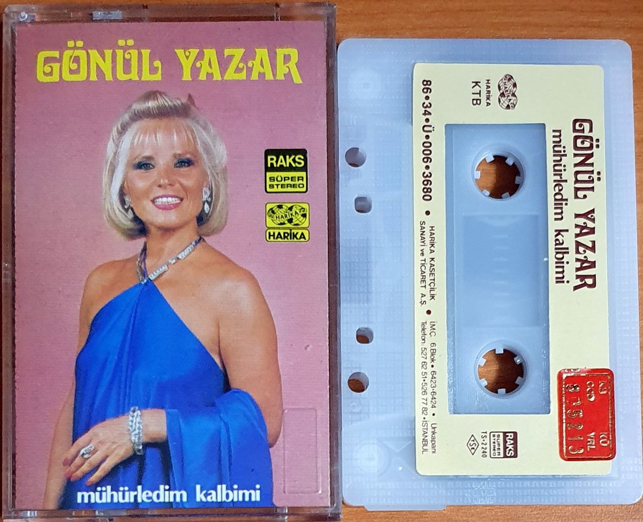 GÖNÜL YAZAR - MÜHÜRLEDİM KALBİMİ (1986) - KASET HARİKA 2.EL