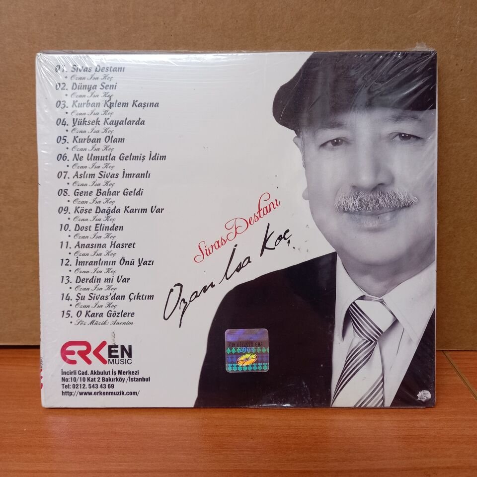 OZAN İSA KOÇ - TÜRKÜLERİN EFENDİSİ / SİVAS DESTANI (2011) - CD SIFIR