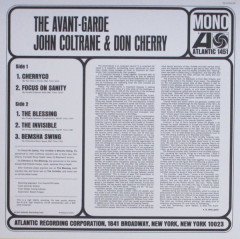 JOHN COLTRANE & DON CHERRY - THE AVANT-GARDE (1967) - LP 180GR MONO 2017 EDITION SIFIR PLAK