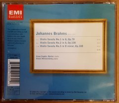 BRAHMS - VIOLIN SONATAS ANNE-SOPHIE MUTTER ALEXIS WEISSENBERG - CD 2.EL 2.EL