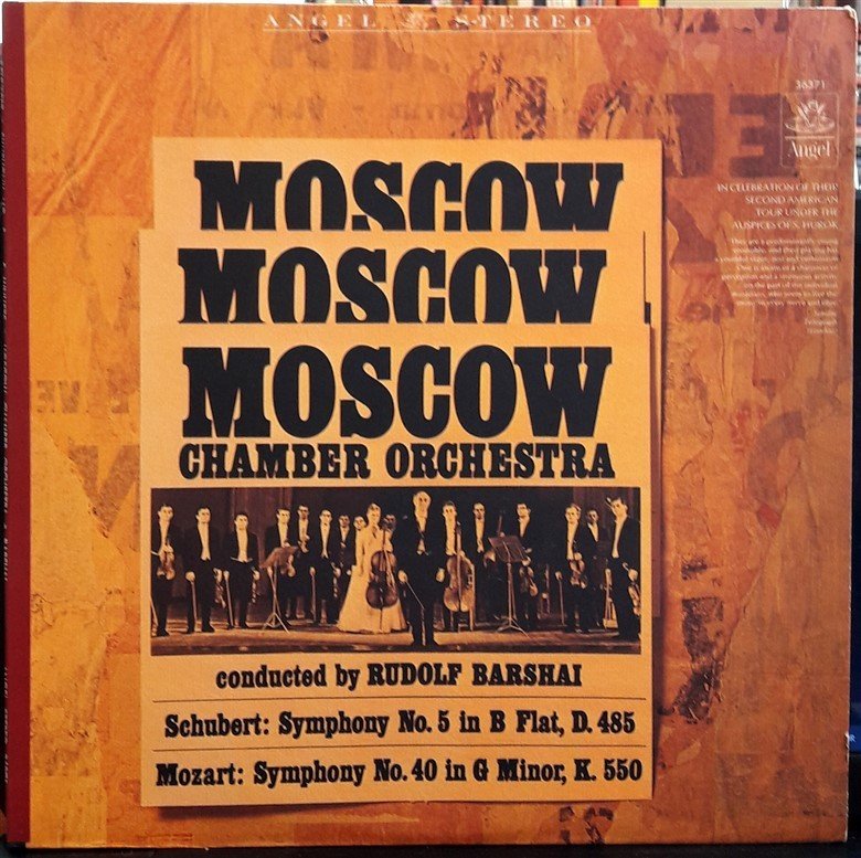 SCHUBERT: SYMPHONY NO.5, MOZART: SYMPHONY NO.40, MOSCOW CHAMBER ORCHESTRA, RUDOLF BARSHAI (1966) - PLAK 2.EL