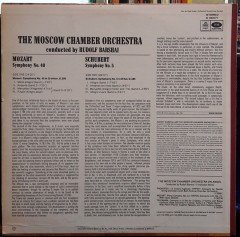 SCHUBERT: SYMPHONY NO.5, MOZART: SYMPHONY NO.40, MOSCOW CHAMBER ORCHESTRA, RUDOLF BARSHAI (1966) - PLAK 2.EL