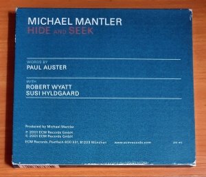 MICHAEL MANTLER - HIDE AND SEEK (2001) - CD ECM RECORDS 2.EL