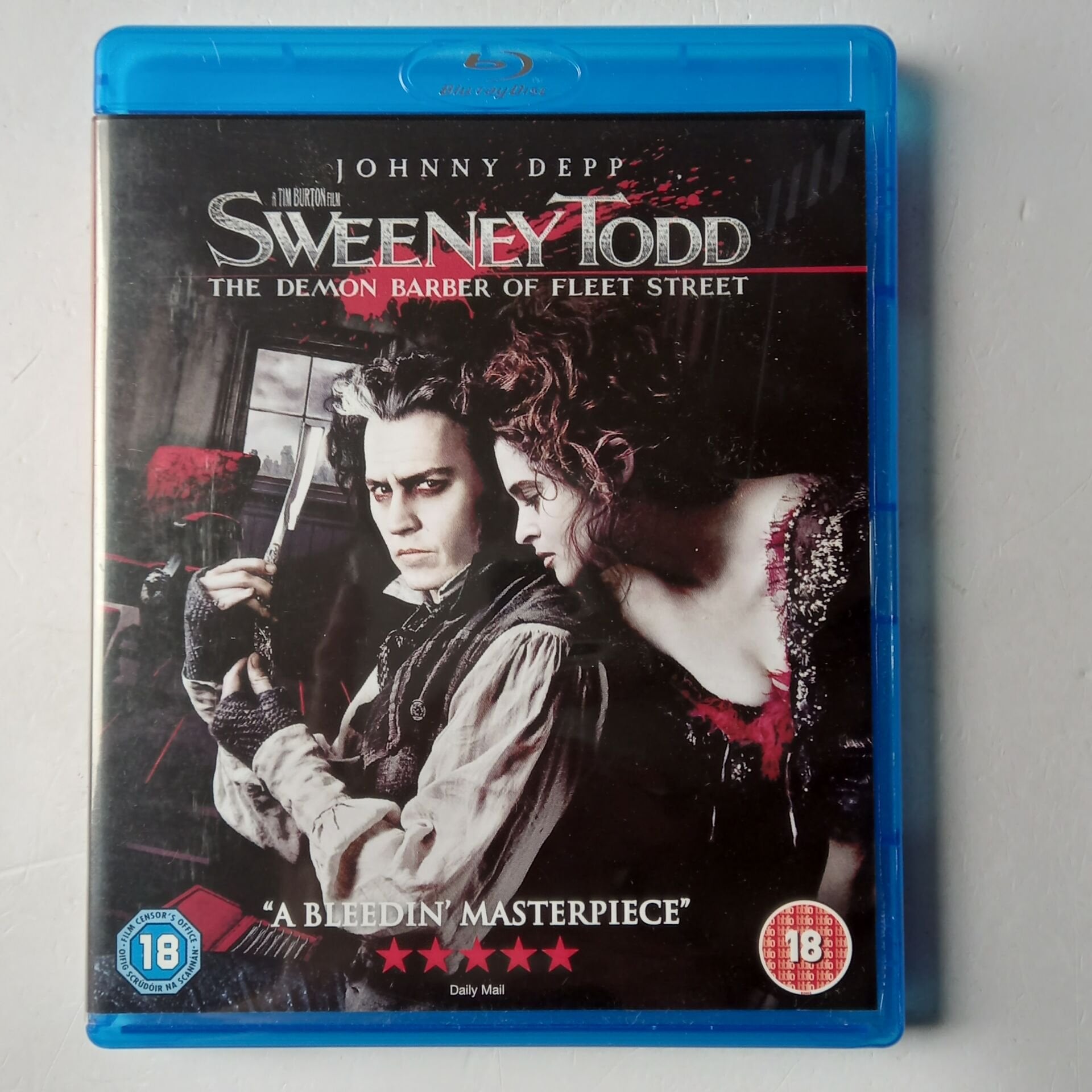 SWEENEY TODD THE DEMON BARBER OF FLEET STREET - JOHNNY DEPP, TIM BURTON, HELENA BONHAM CARTER - BLU-RAY 2.EL