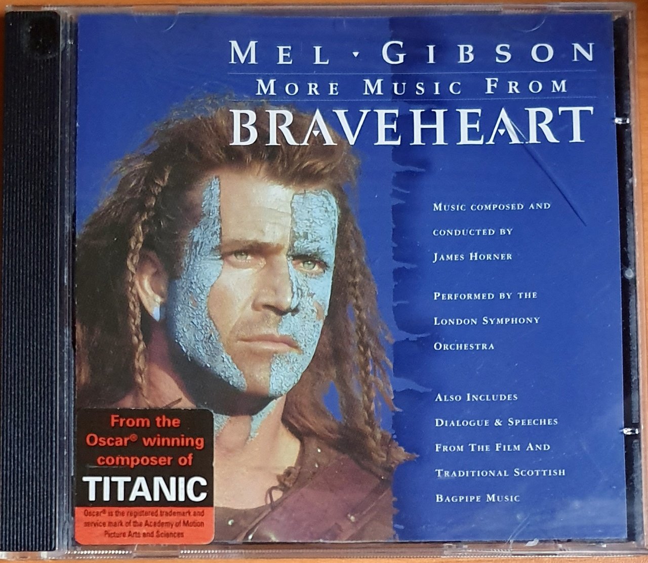 MORE MUSIC FROM BRAVEHEART SOUNDTRACK / JAMER HORNER, LONDON SYMPHONY ORCHESTRA (1997) - CD DECCA 2.EL