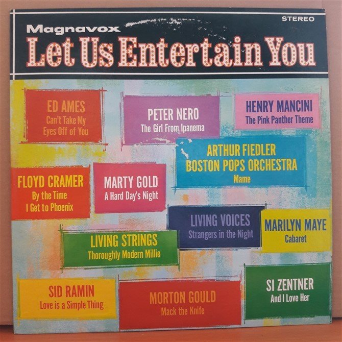 LET US ENTERTAIN YOU - ED AMES, PETER NERO, HENRY MANCINI... - LP 2.EL PLAK
