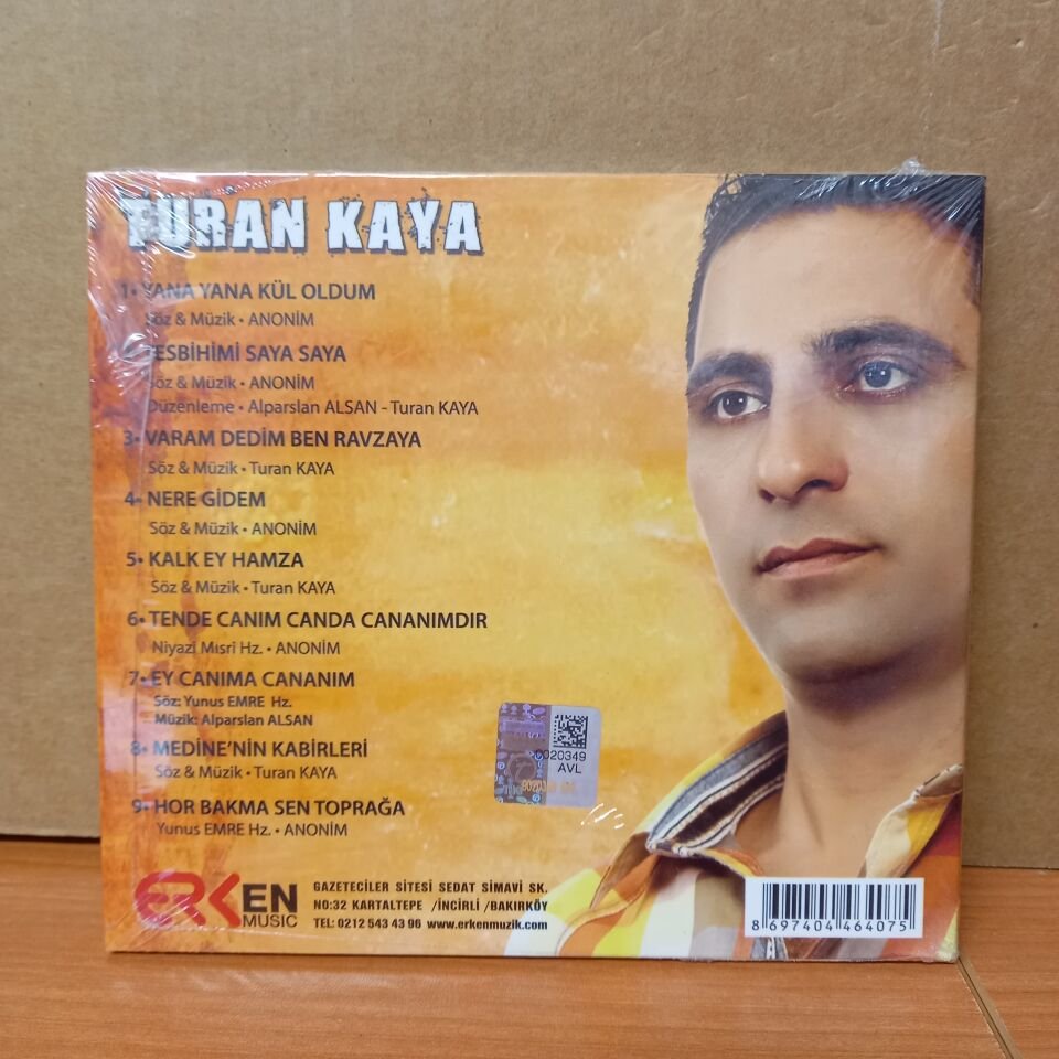 TURAN KAYA - YANA YANA KÜL OLDUM (2015) - CD SIFIR