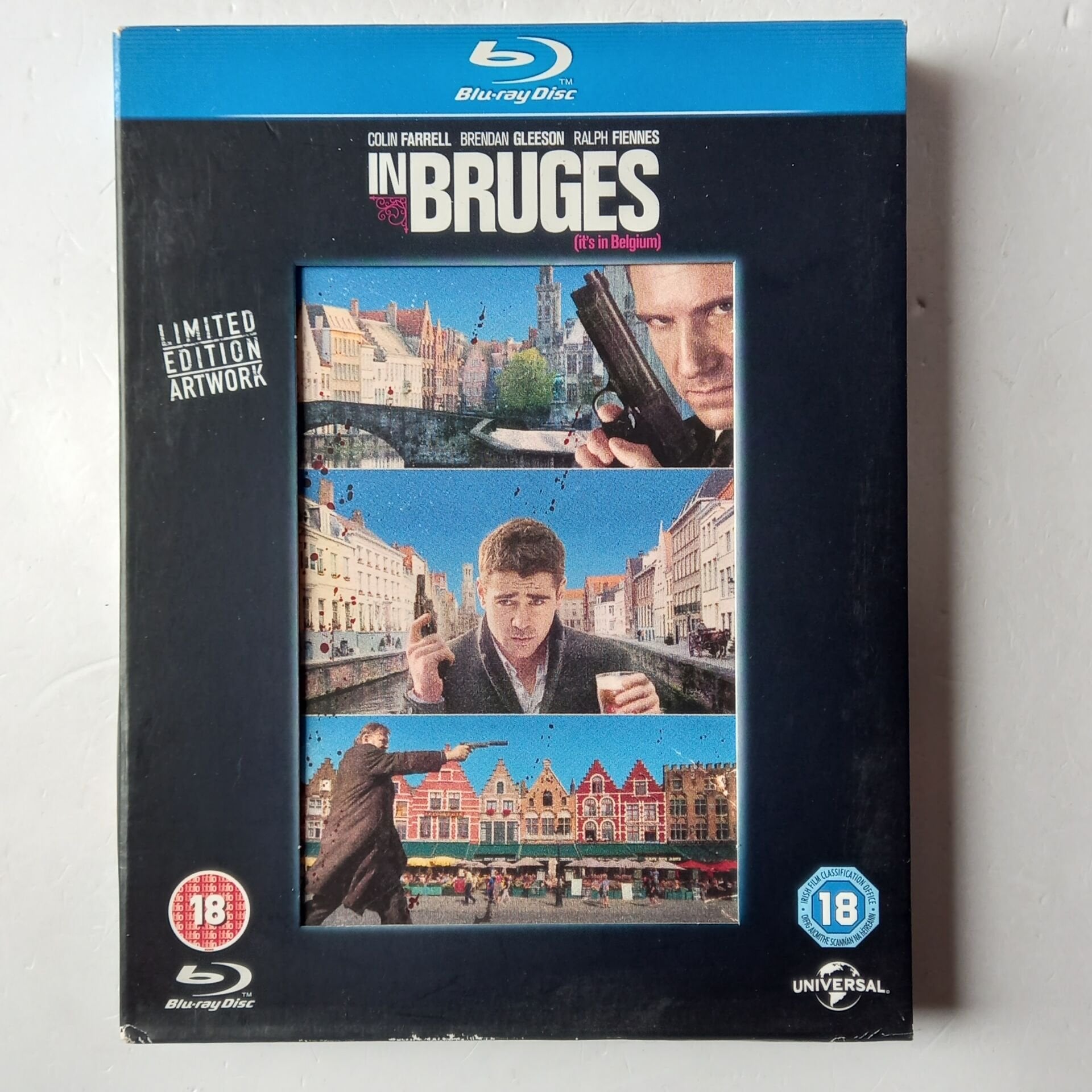 IN BRUGES / LIMITED EDITION ARTWORK - COLIN FARRELL, RALPH FIENNES - BLU-RAY 2.EL