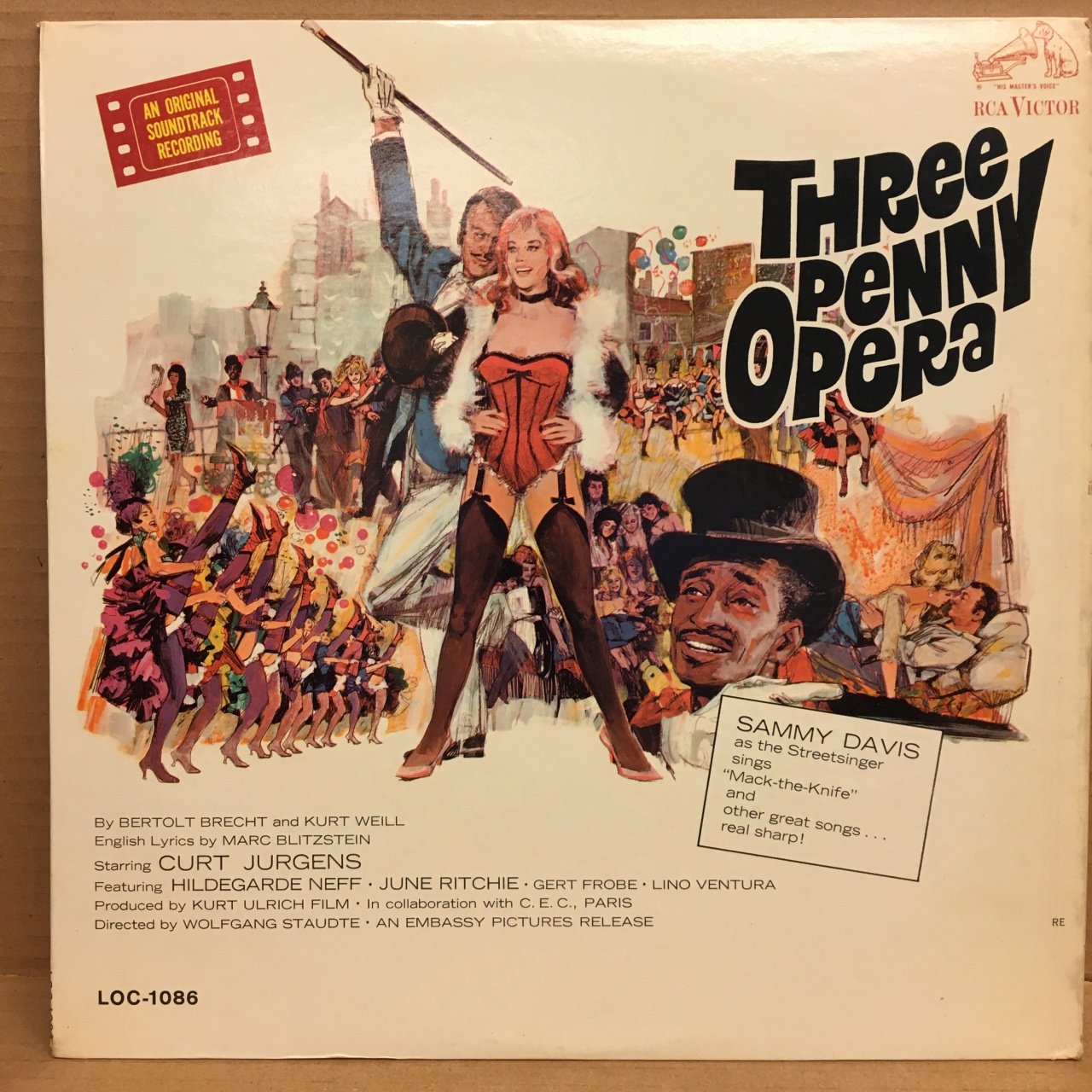 THREE PENNY OPERA SOUNDTRACK SAMMY DAVIS LP 2.EL PLAK