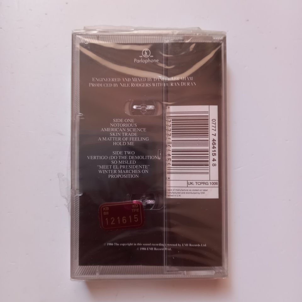 DURAN DURAN - NOTORIOUS (1986) - KASET SIFIR