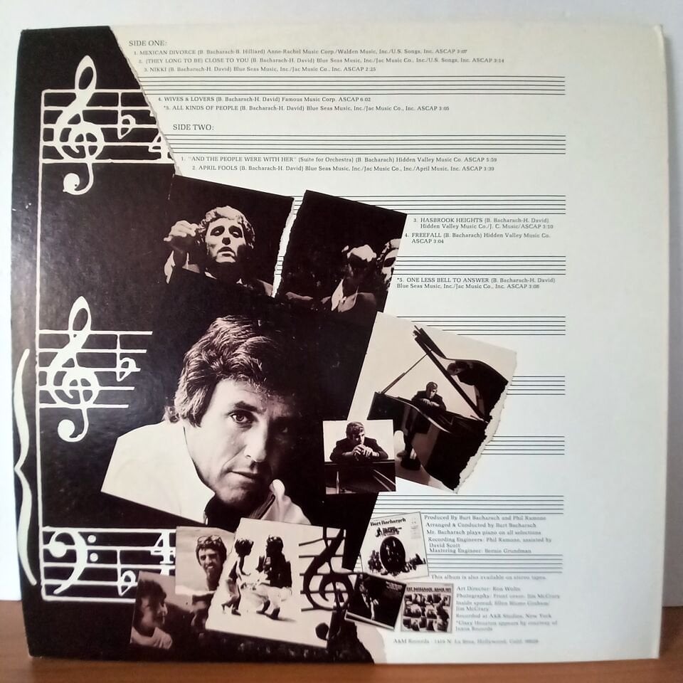 BURT BACHARACH – BURT BACHARACH (1971) - LP 2.EL PLAK
