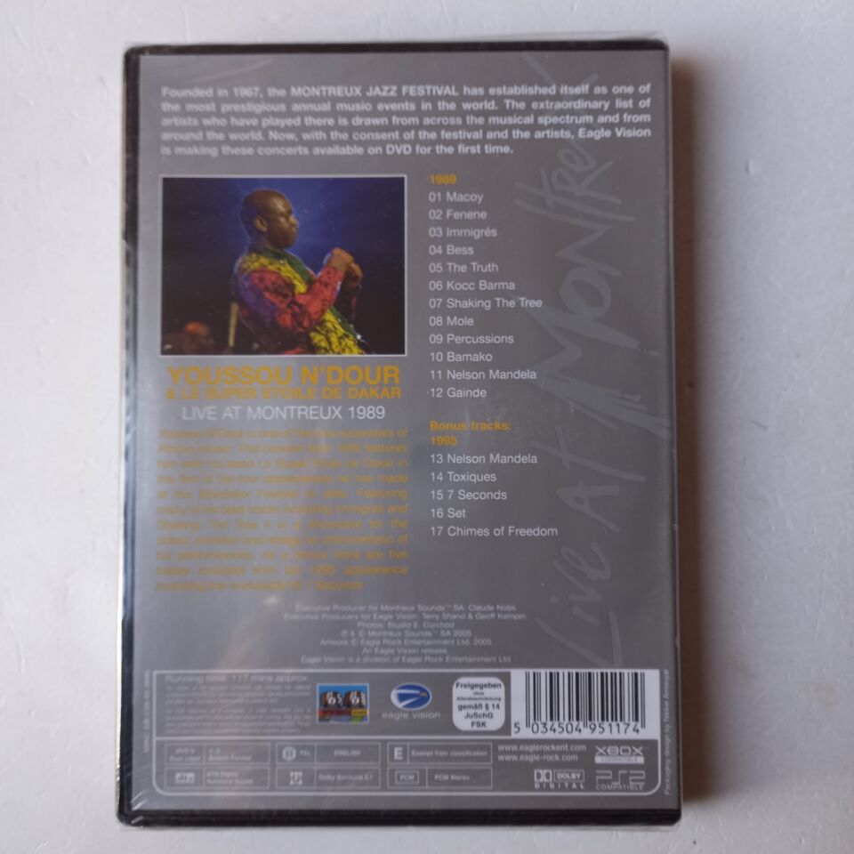 YOUSSOU N'DOUR – LIVE AT MONTREUX 1989 (2005) - DVD AMBALAJINDA SIFIR