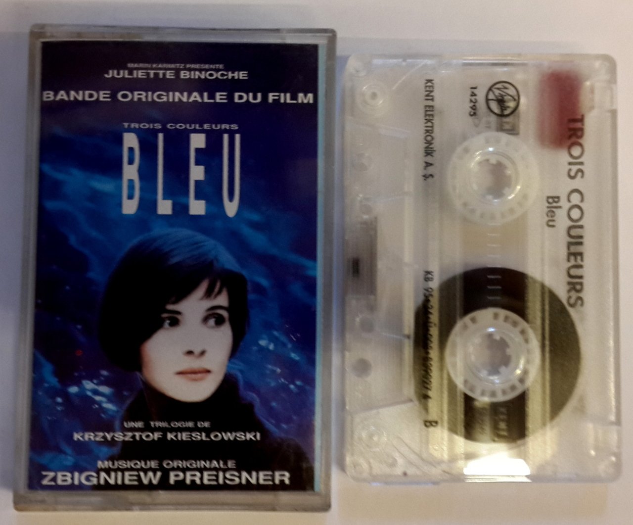 BLEU - TROIS COULEURS SOUNDTRACK CASSETTE 1995 MADE IN TURKEY ''USED''