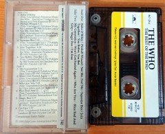 WHO - THE BEST OF THE WHO (1990) PLAKSAN CASSETTE MADE IN TURKEY ''USED'' PAPER LABEL
